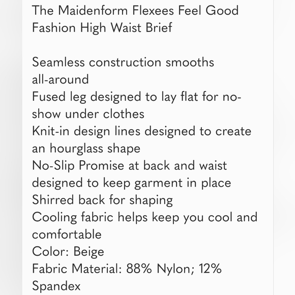 NWT BLACK Maidenform Flexees High Waist Thongs - Picture 8 of 8